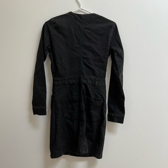 Zara Denim Long Sleeve Mini Dress with belt XS - Picture 8 of 9